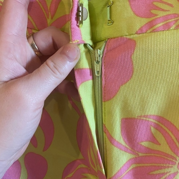 TRINA Turk pink Floral Tiki Hawaiian trouser - Picture 2 of 5